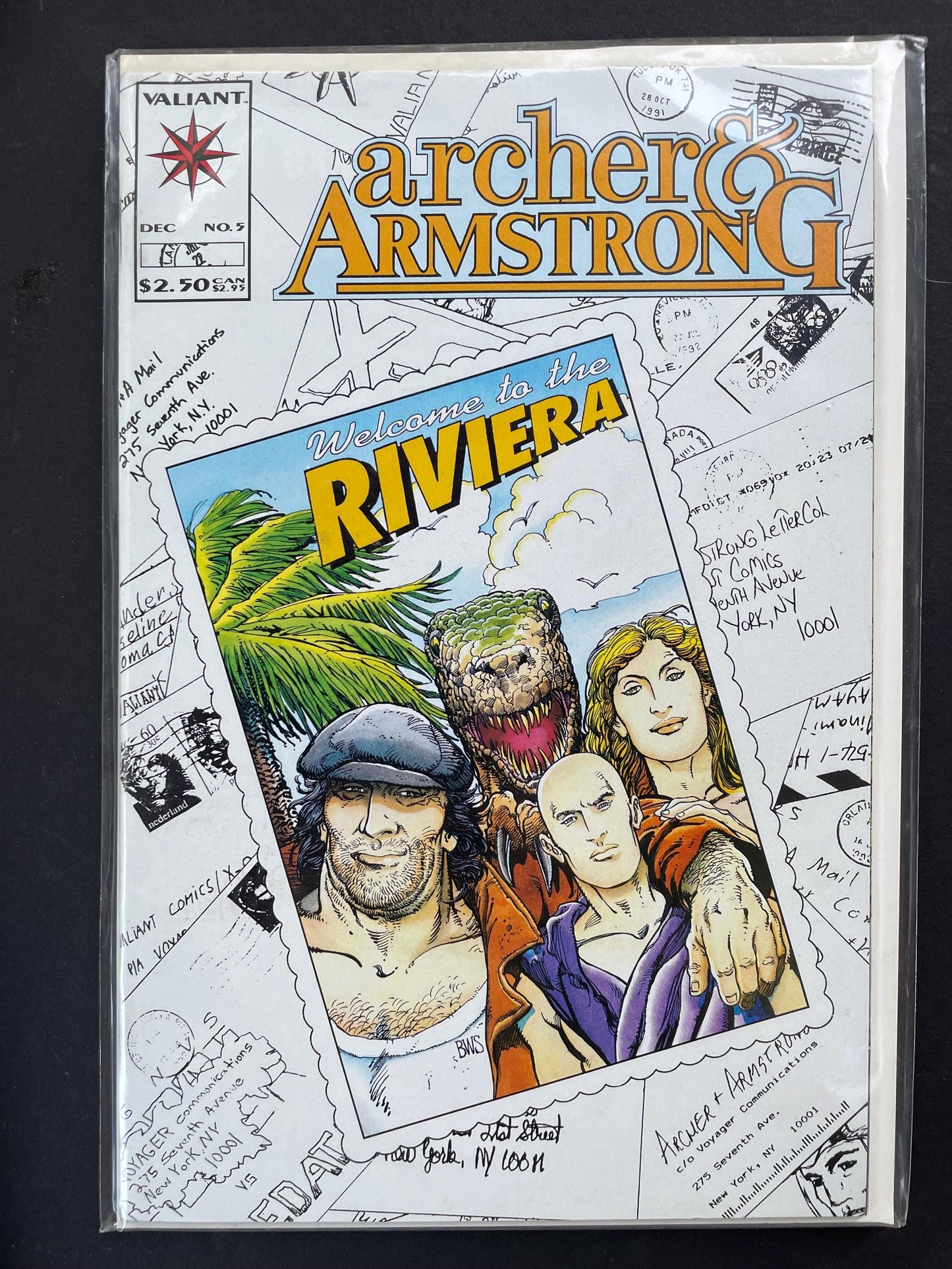 Archer & Armstrong #5 Comic Book | Valiant Comics 1993 | Action Adventure Series