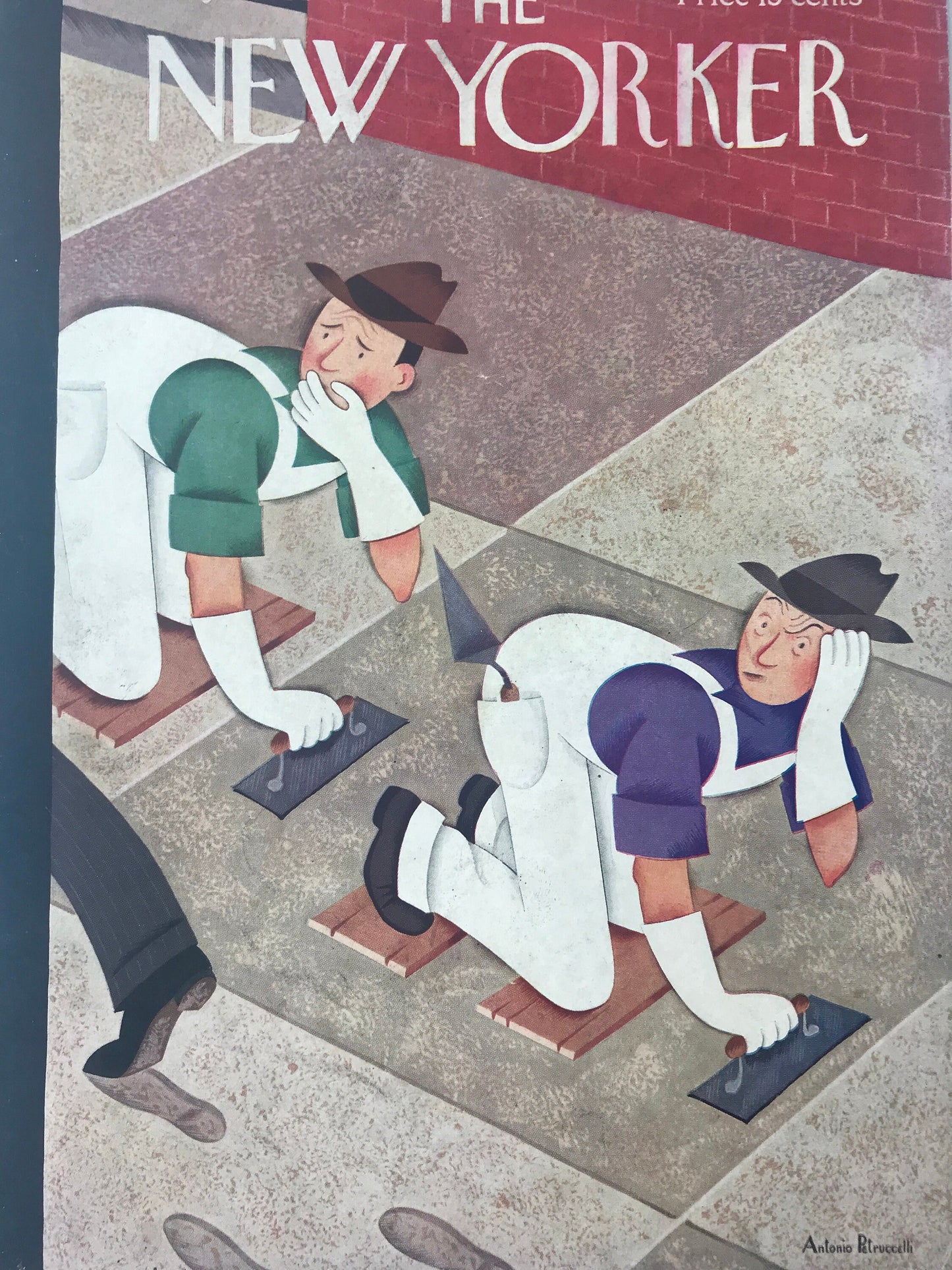 RARE - The NEW YORKER Magazine very rare original cover - July 23 1932 by Antonio Petruccelli