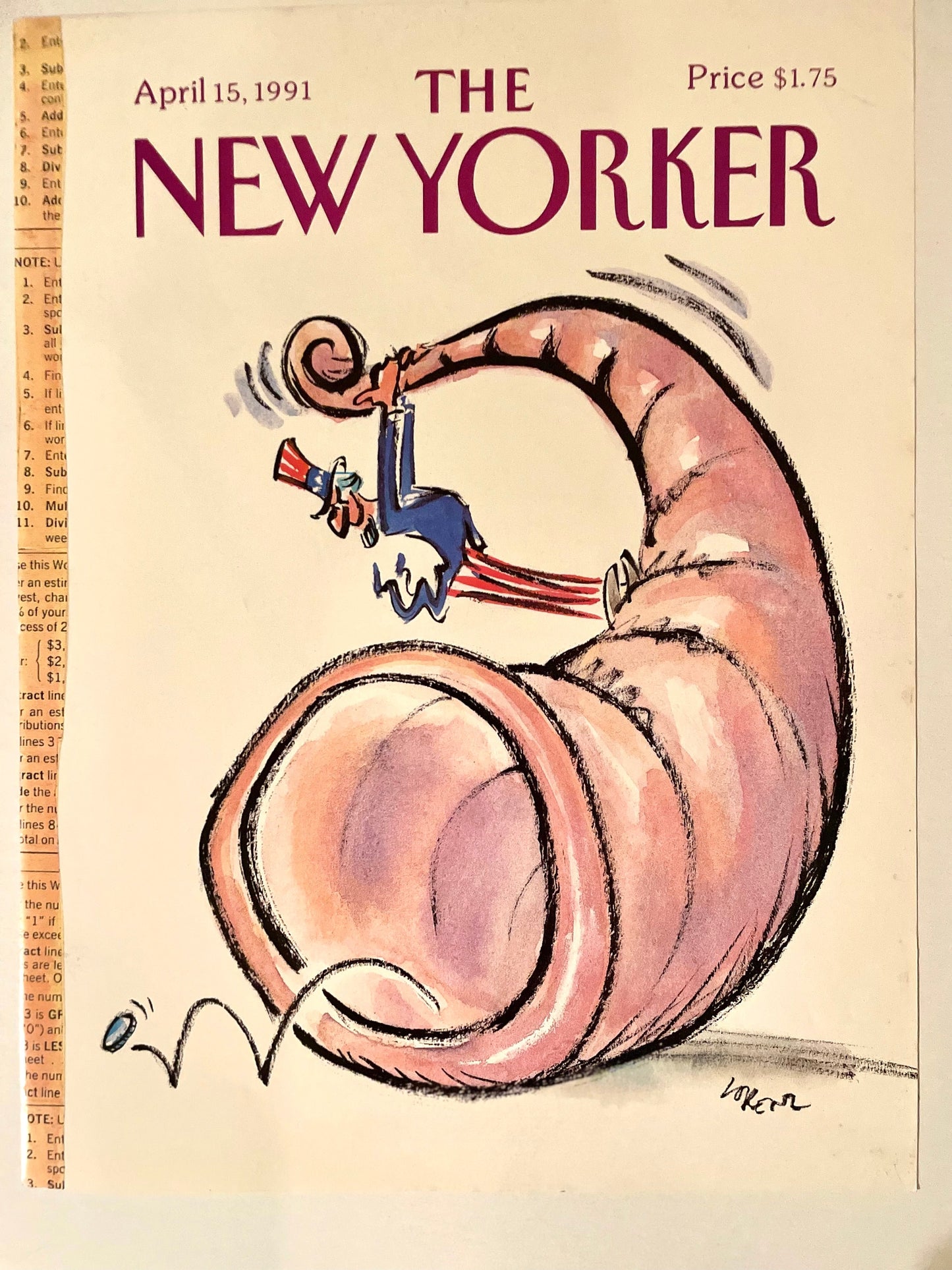April 15, 1991 - The NEW YORKER Magazine original cover