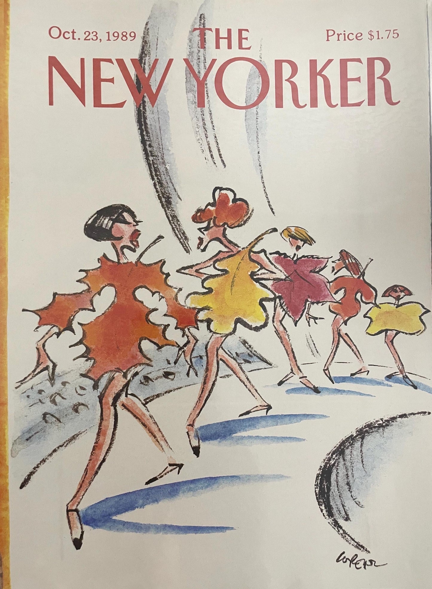 October 23, 1989 - The NEW YORKER Magazine original cover