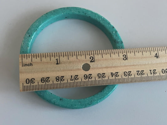 Vintage lucite or resin? turquoise bangle bracelet