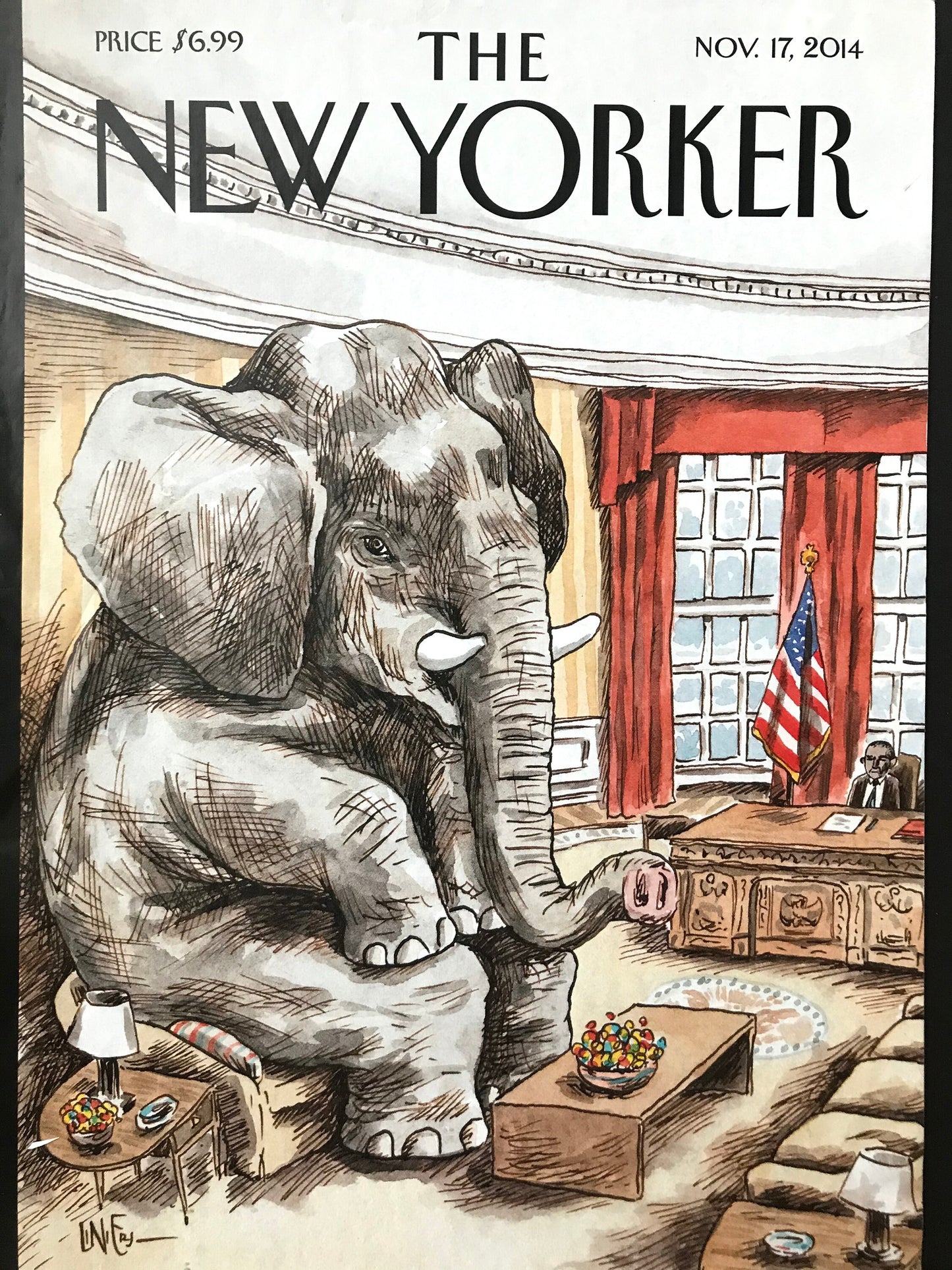 The NEW YORKER Magazine original cover - November 17, 2014