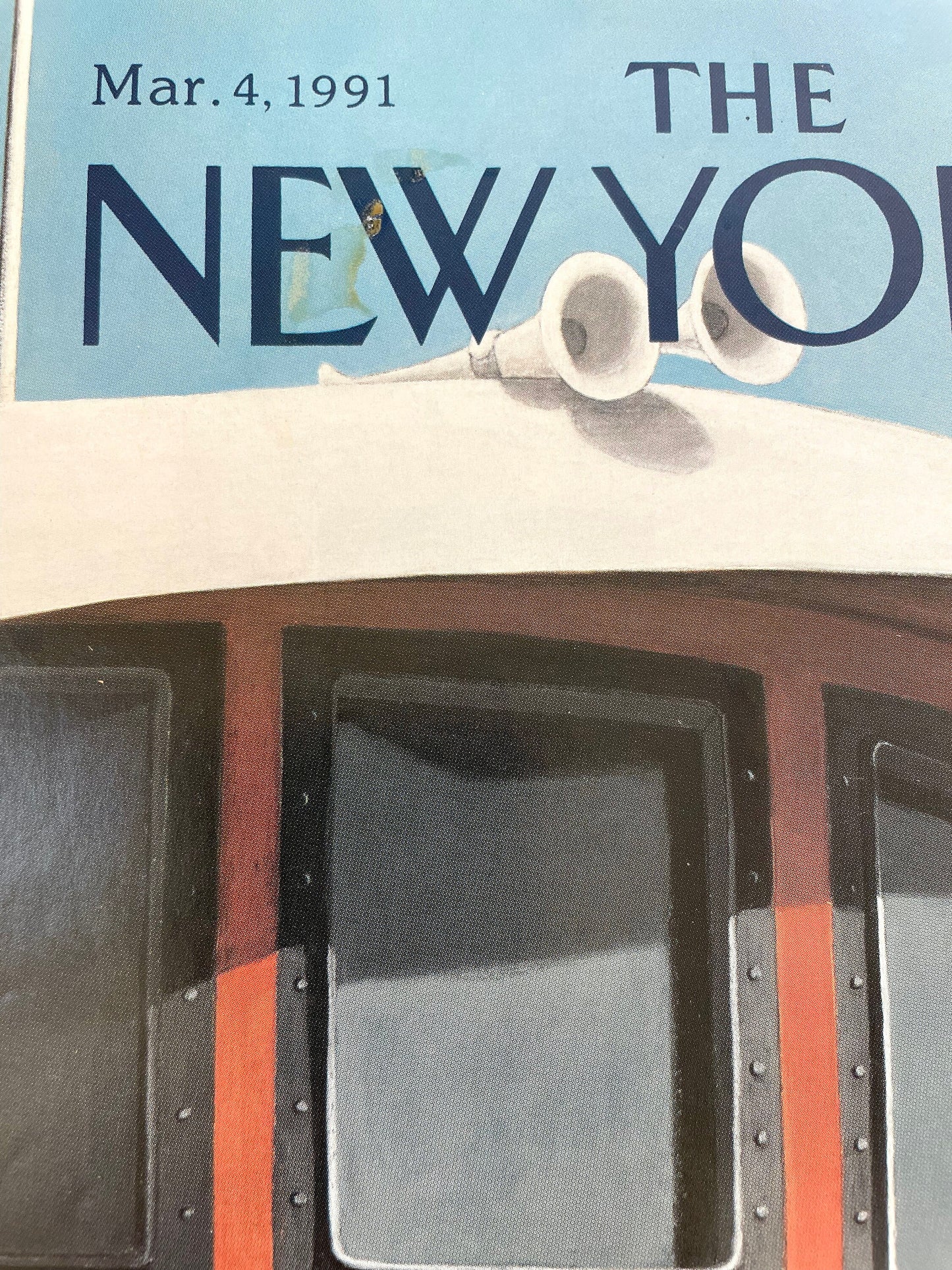 March 4, 1991 - The NEW YORKER Magazine original cover - Please read description
