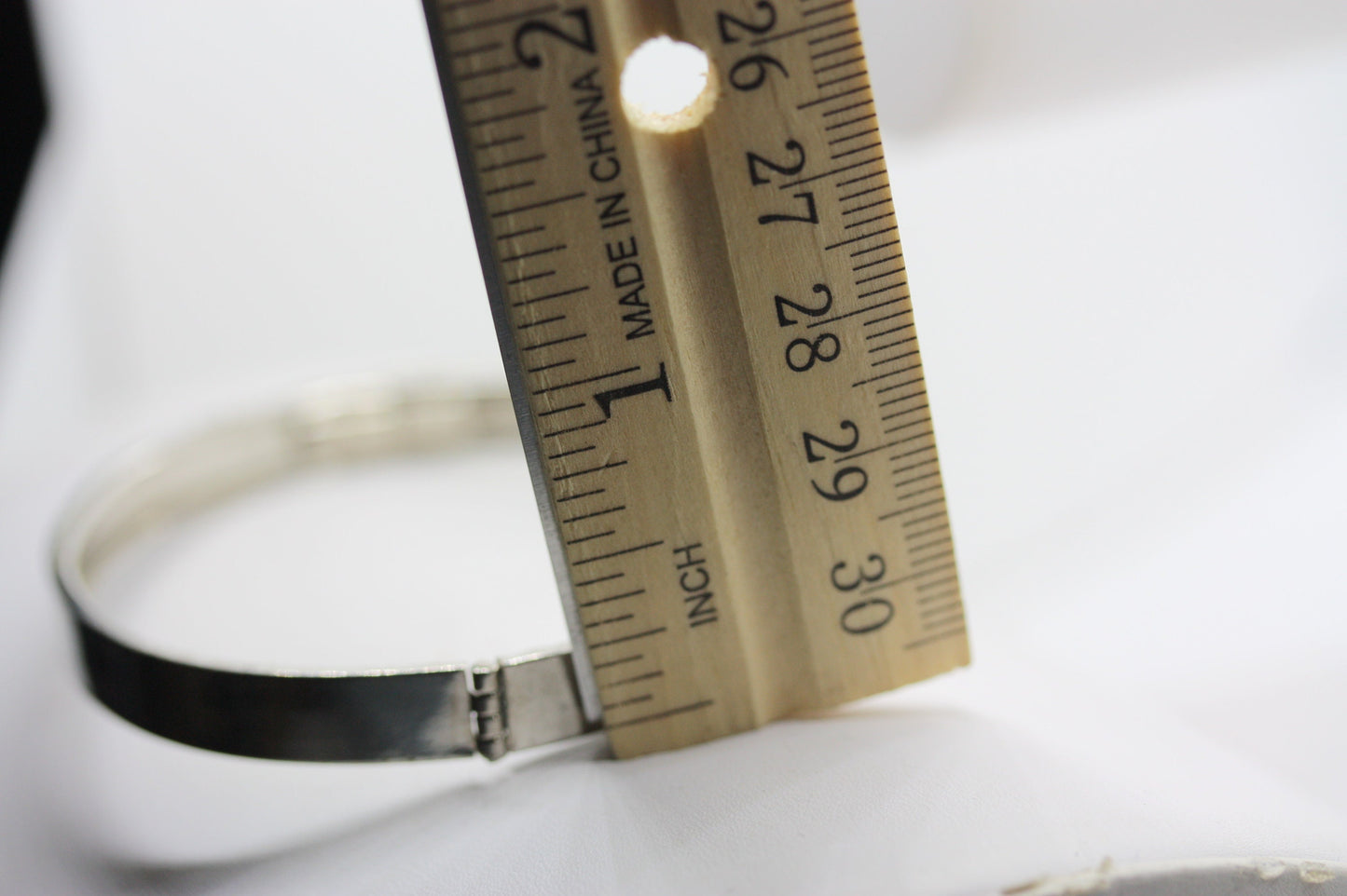 Vintage rhinestone bangle bracelet - one size fits all