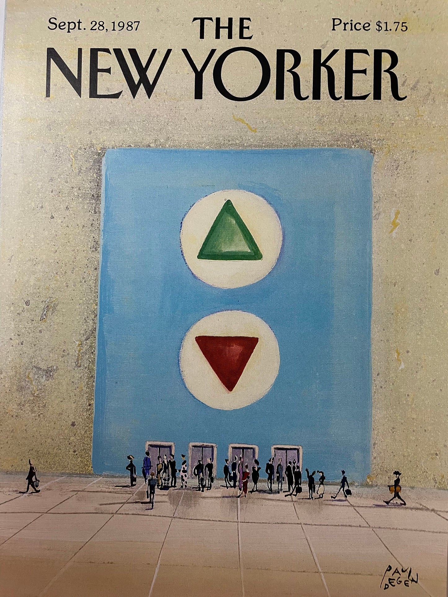 September 28, 1987 - The NEW YORKER Magazine original cover