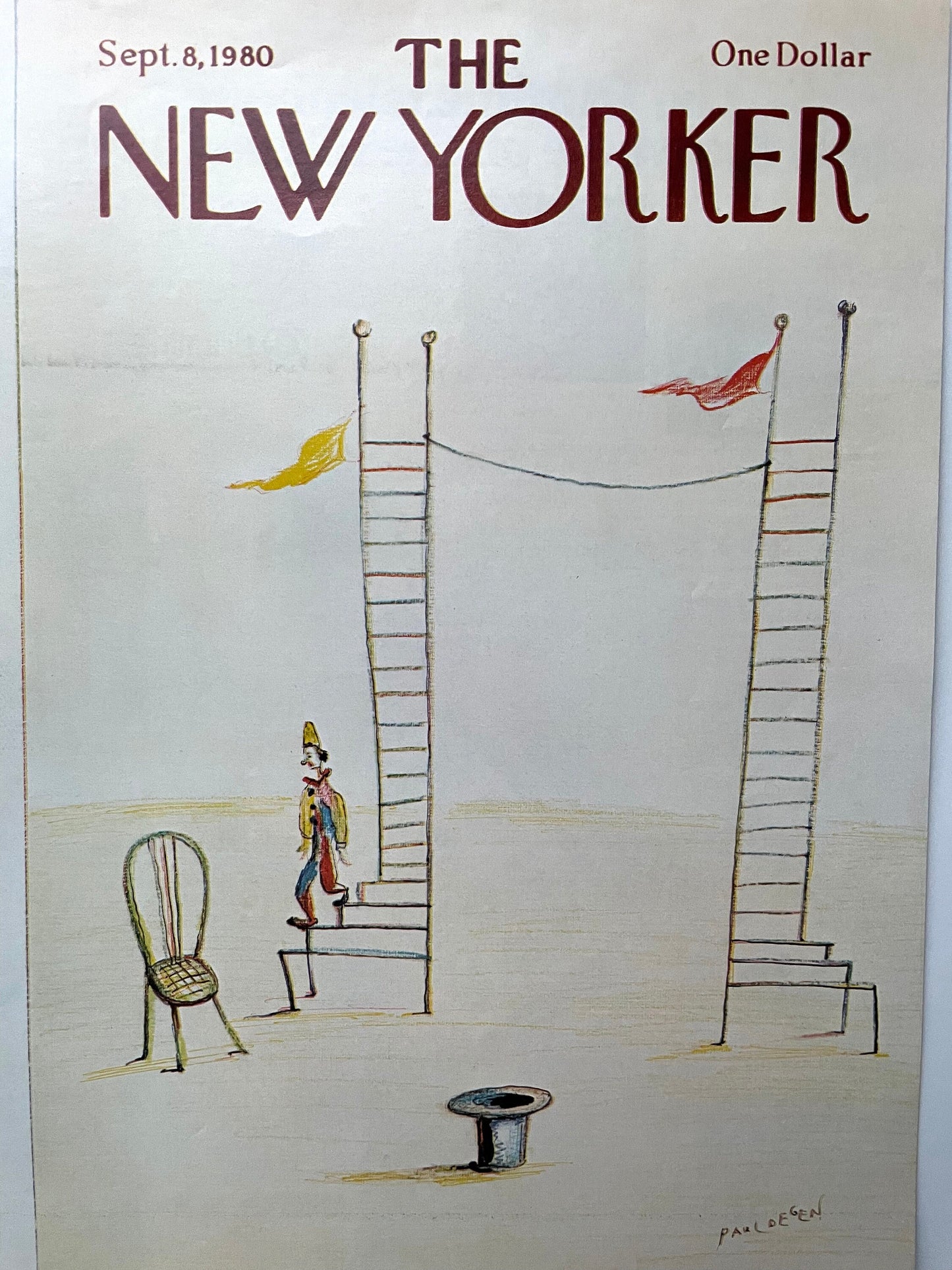 Vintage NEW YORKER Magazine original cover - September 8, 1980