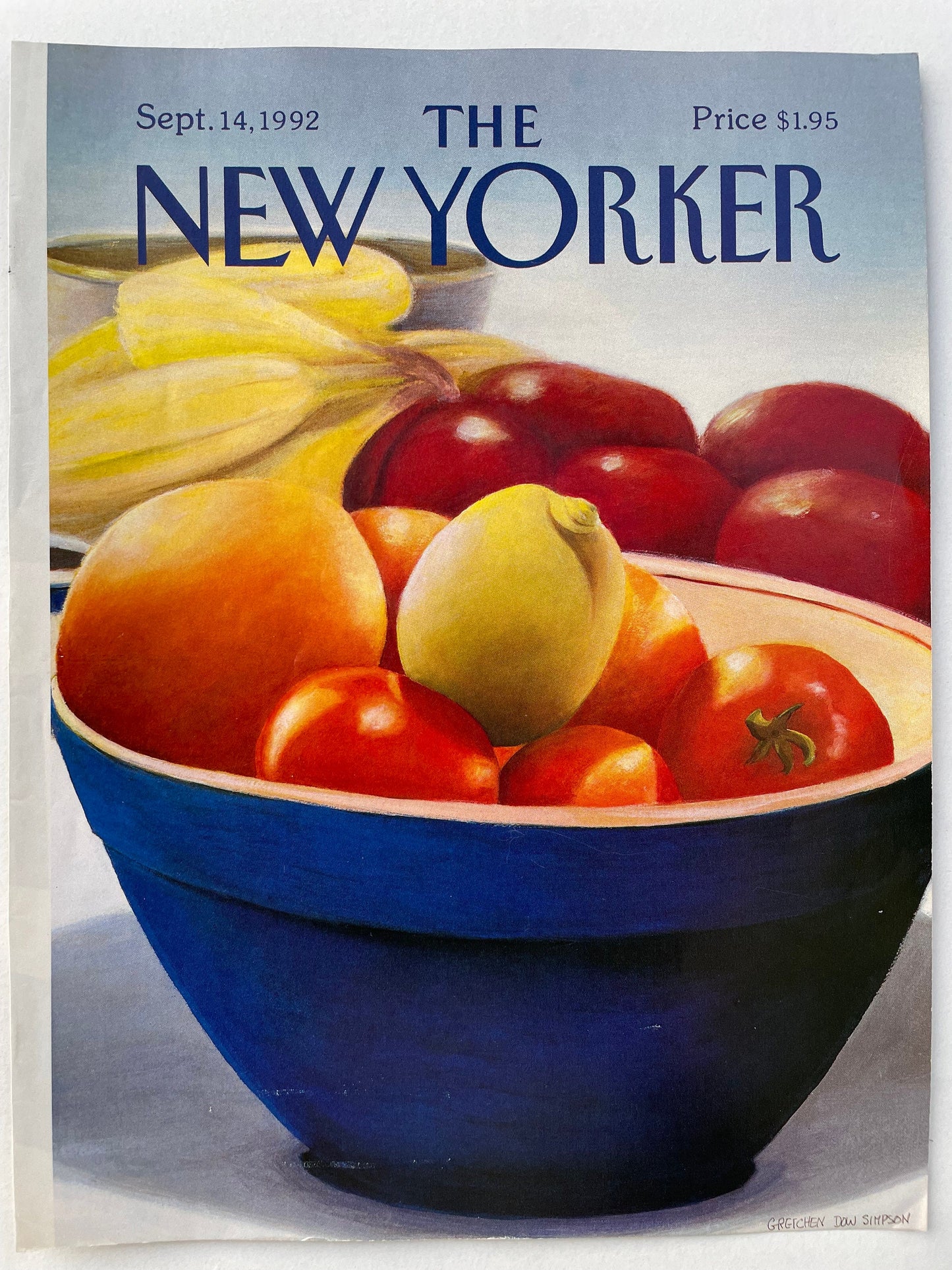 The NEW YORKER cover only - September 14, 1992