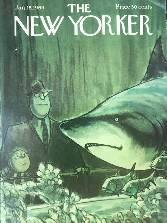 January 18, 1969 - The NEW YORKER Magazine original cover - shark