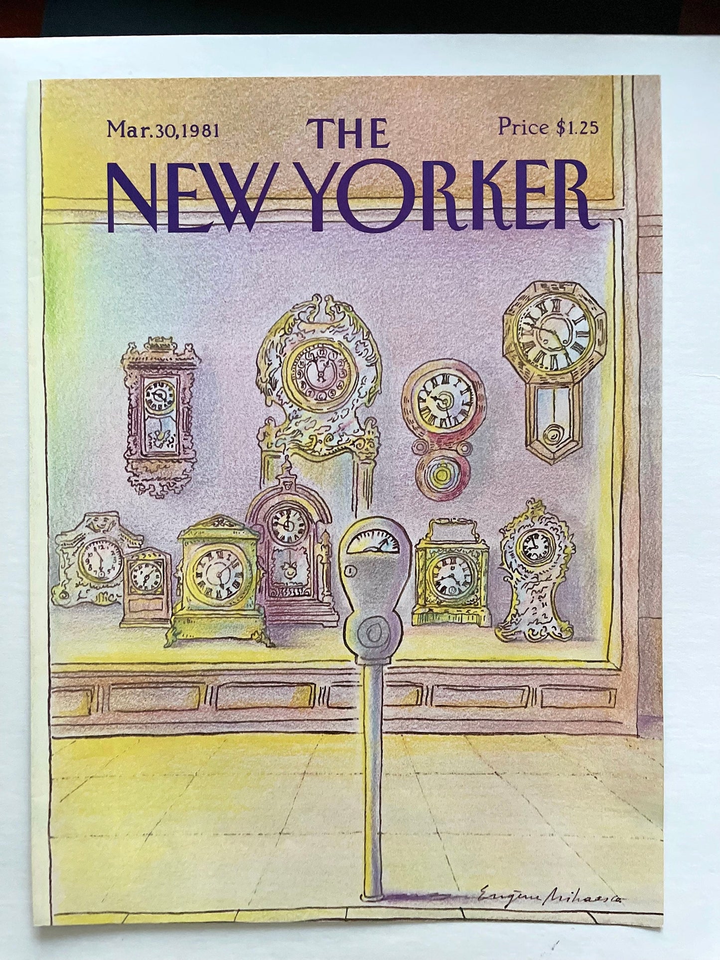 NEW YORKER Magazine original cover - vintage - March 30, 1981