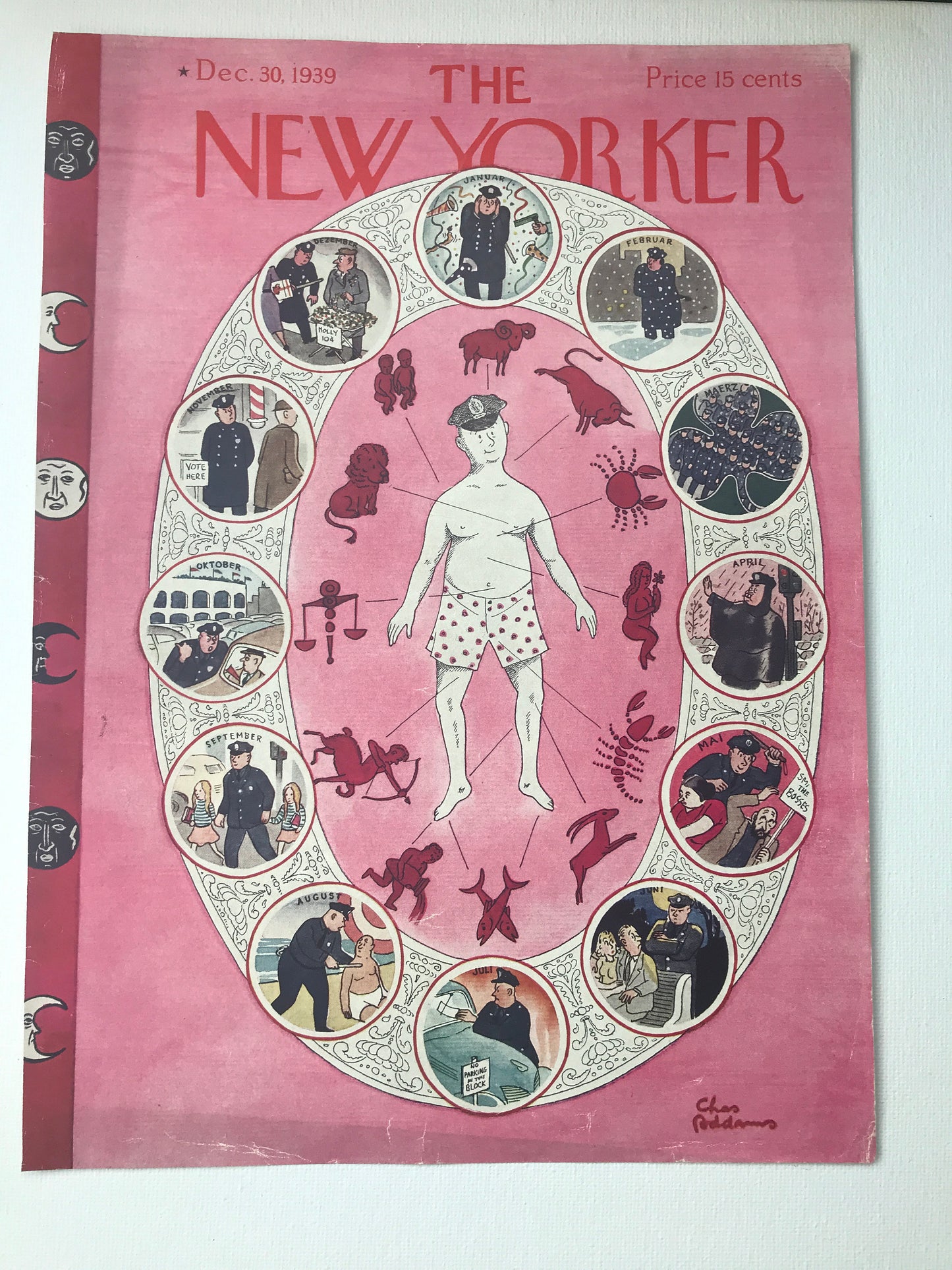 RARE - The NEW YORKER Magazine very rare original cover - December 30, 1939