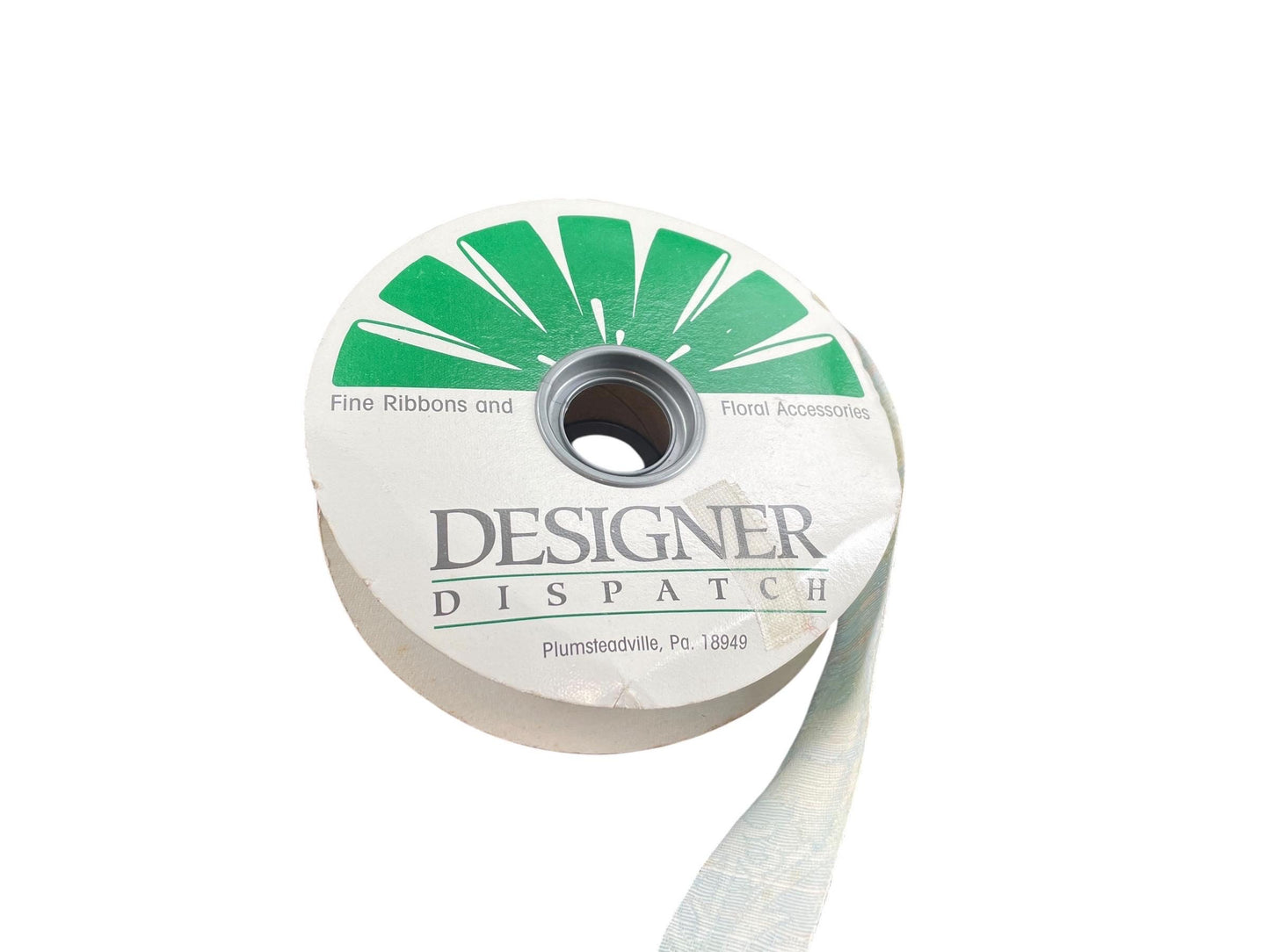 10 yards vintage Designer Dispatch Ribbon Trim Edging ~ Craft Sewing Embellishment - Brocade plaid - 1.25" wide