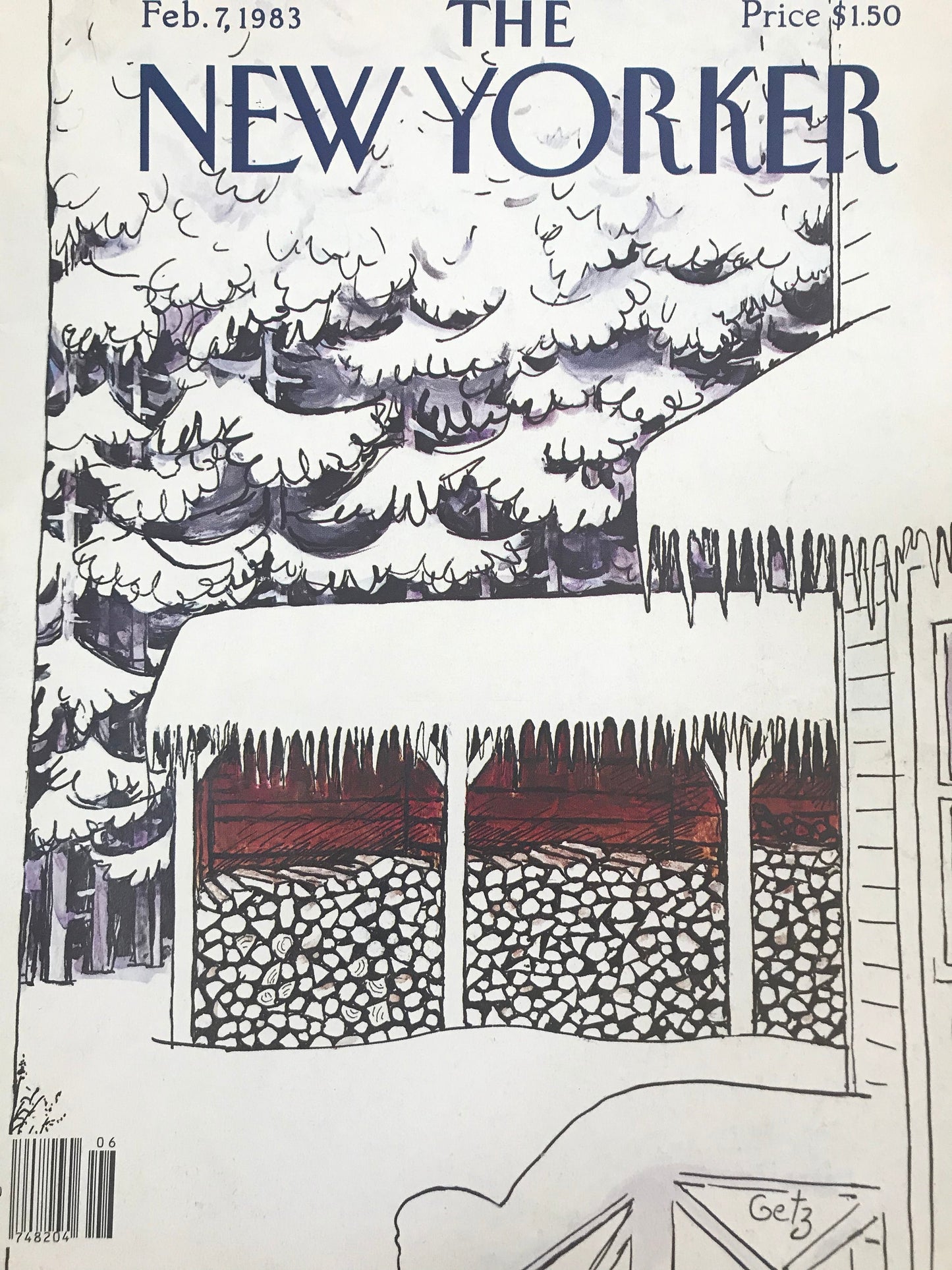The NEW YORKER cover only - February 7, 1983