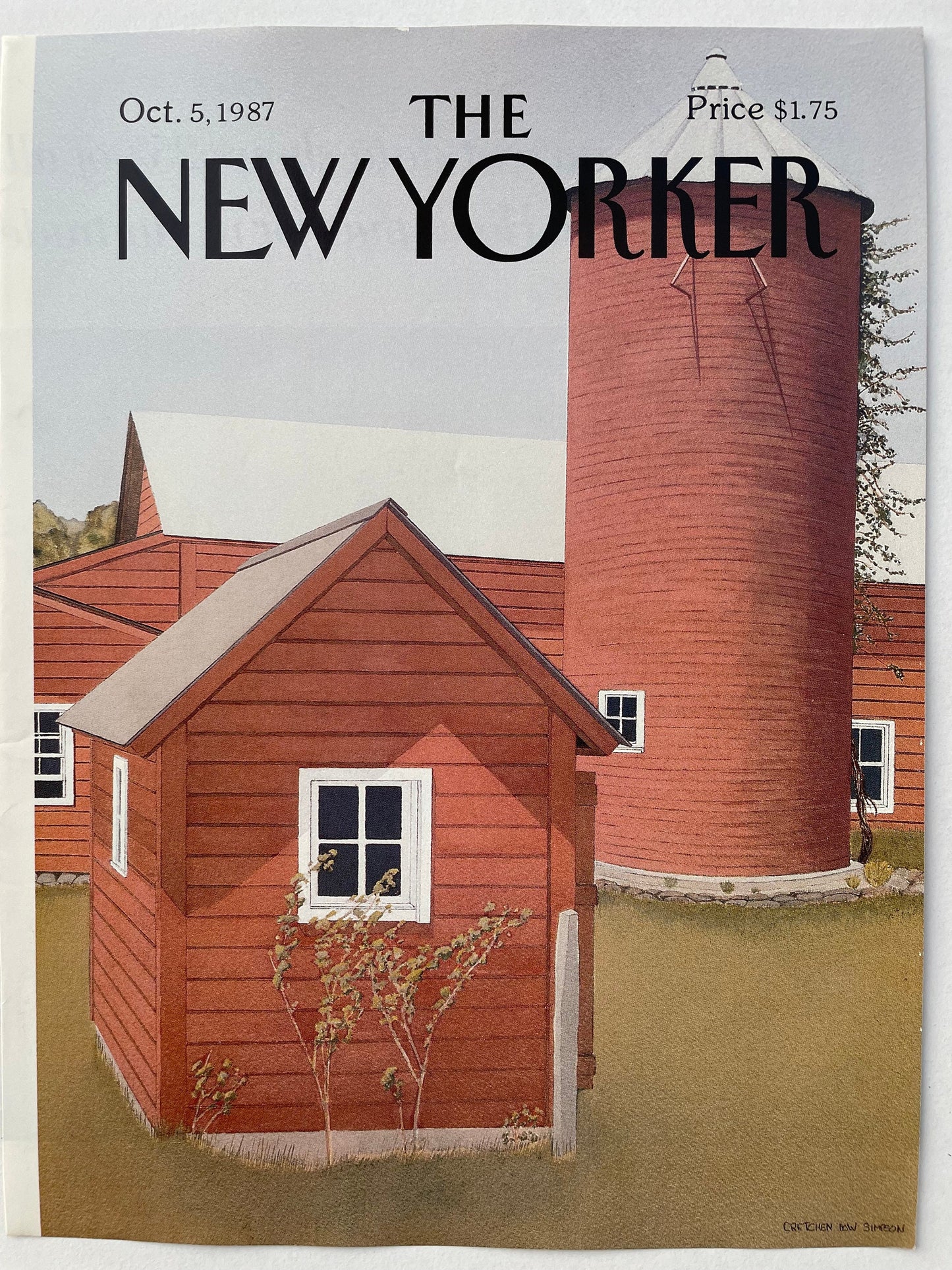 The NEW YORKER cover only - October 5, 1987