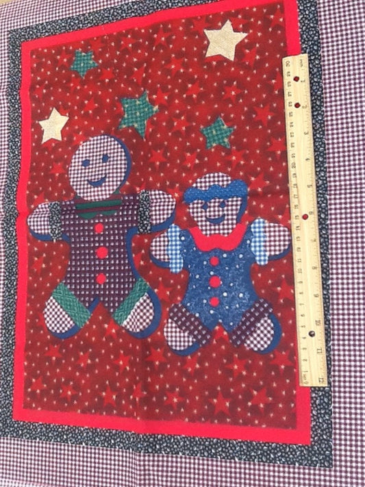 Vintage fabric remnants - 2 Christmas squares