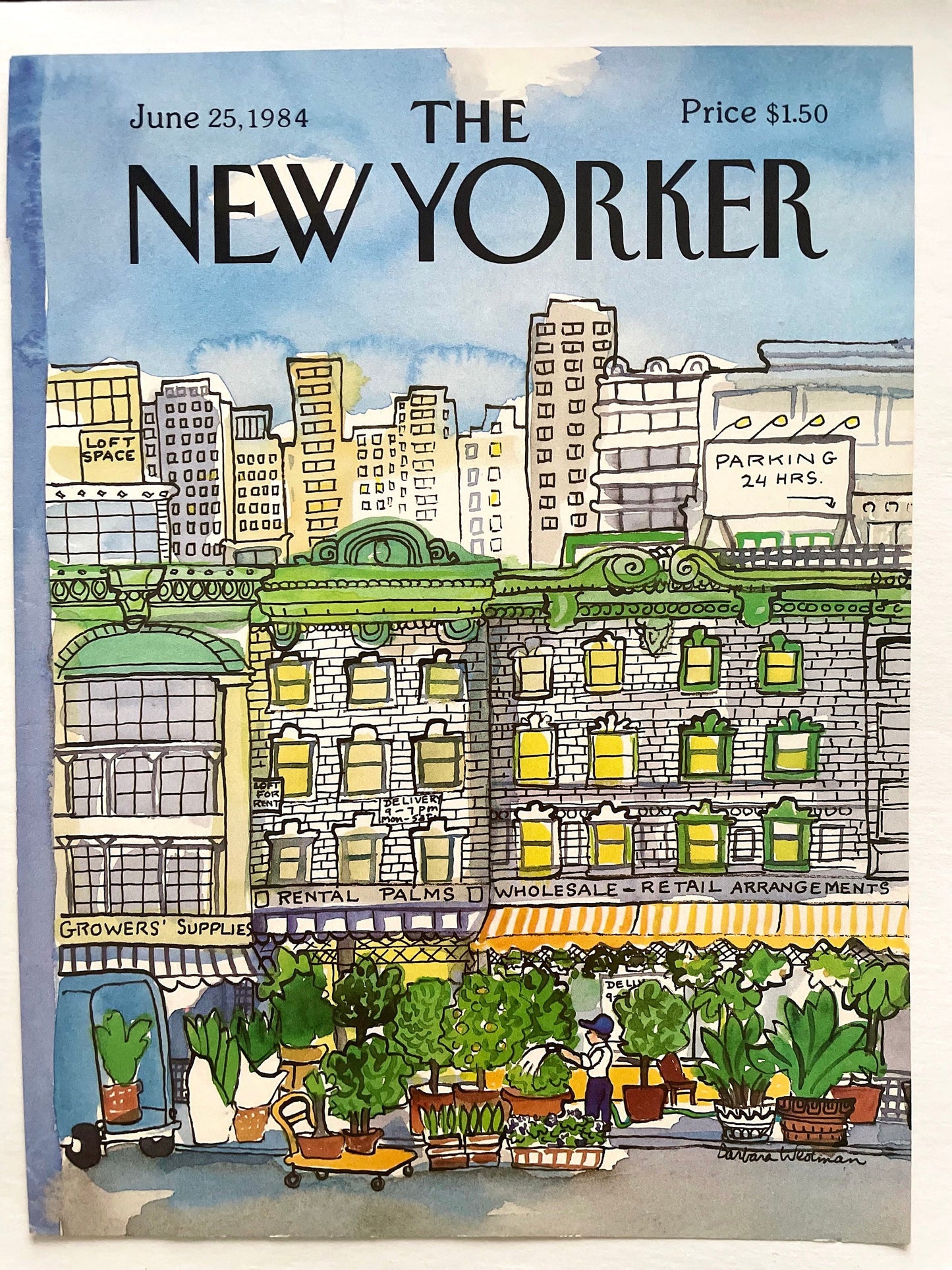 NEW YORKER Magazine original cover - June 25, 1984