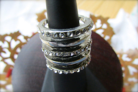 5 stacked rings in one - Size 7 and one-half
