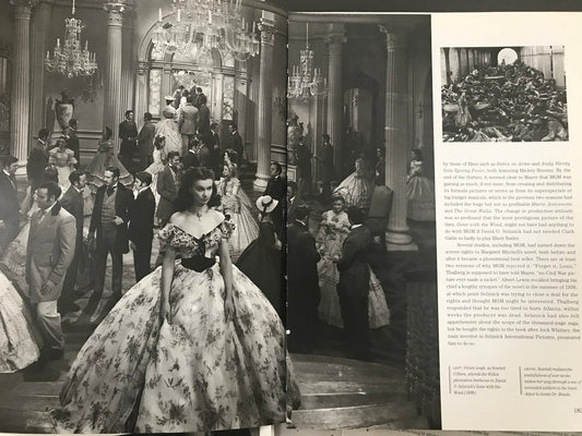 Gone with the Wind - old Hollywood two-page picture spread from vintage book - approx.18" x 12" ready to frame, paper ephemera