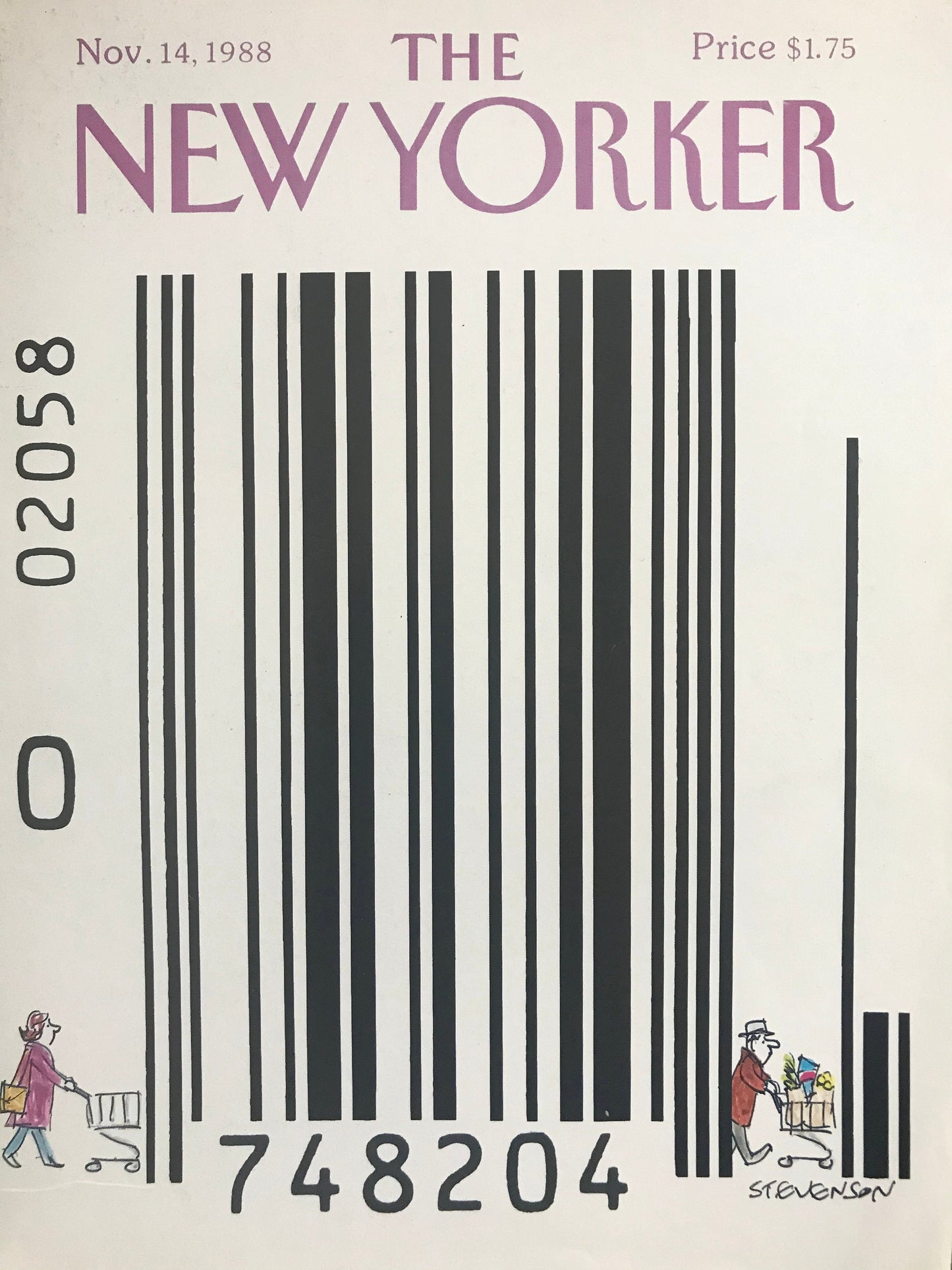 Vintage NEW YORKER Magazine original cover - November 14, 1988