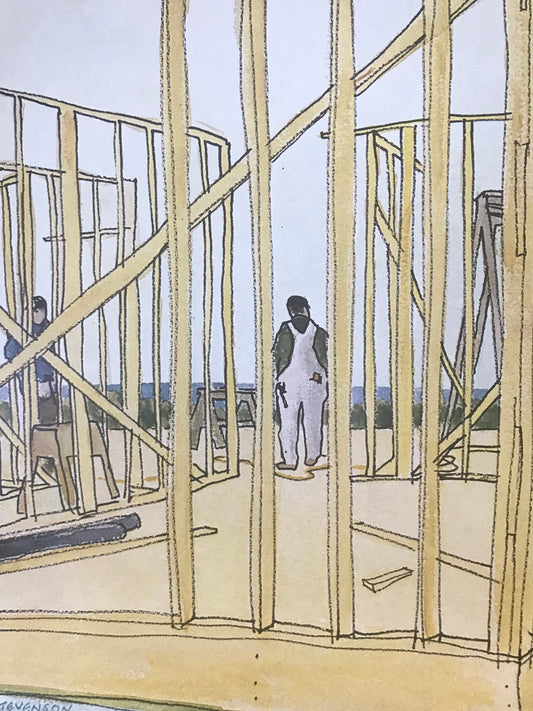 March 22, 1969 - The NEW YORKER Magazine original cover - builders, construction