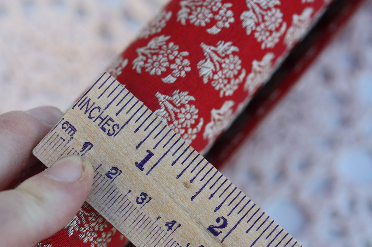 Asian Style Clutch - Vintage Red Gold Evening Purse Handbag for Wedding