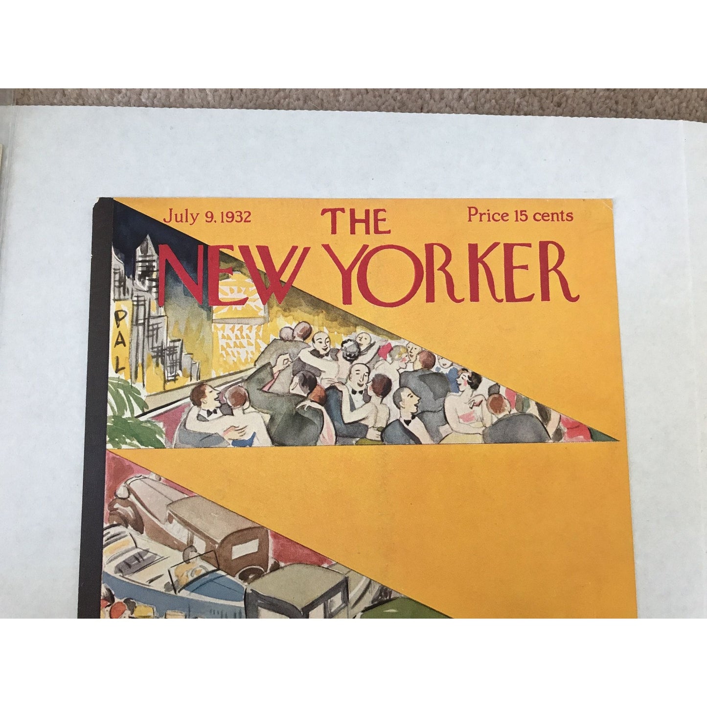 The NEW YORKER Magazine very rare original cover - July 9, 1932 - Virginia Andrews