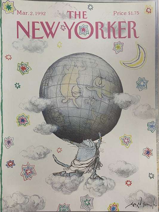 NEW YORKER Magazine cover - March 2, 1992