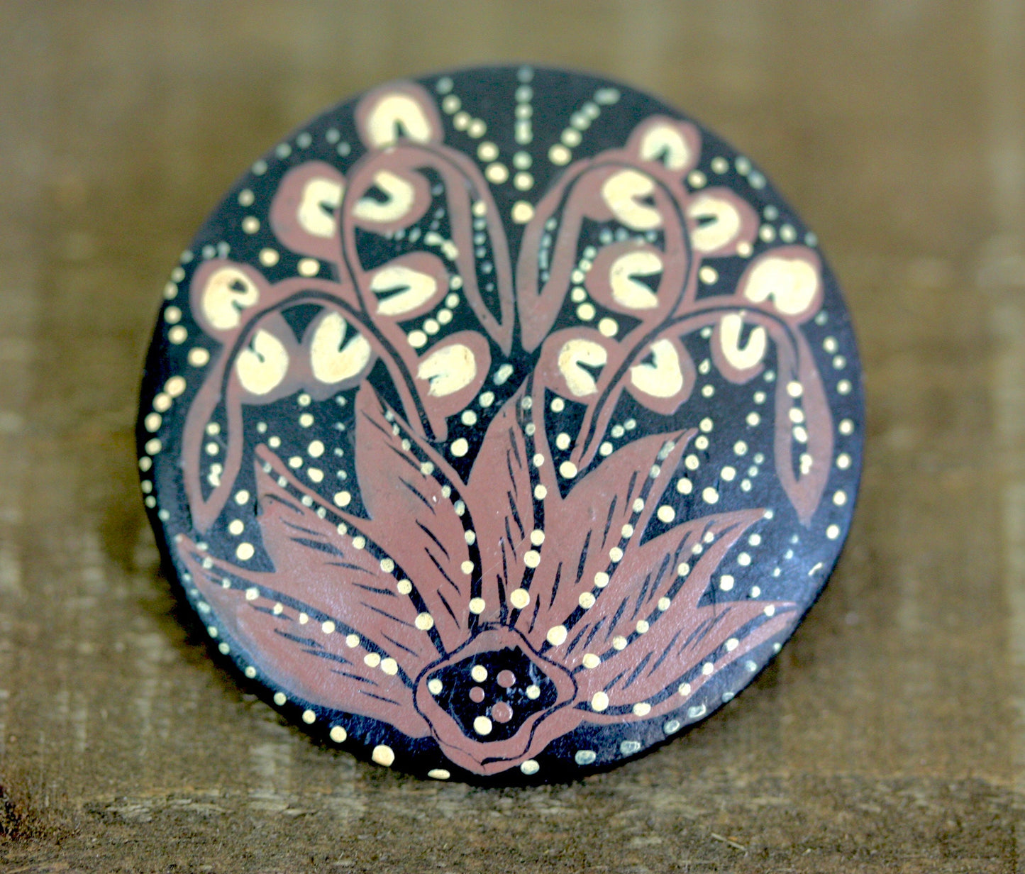 Possibly the prettiest handpainted earrings I've seen - artist unknown