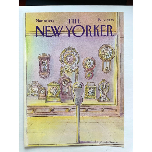 NEW YORKER Magazine original cover - vintage - March 30, 1981