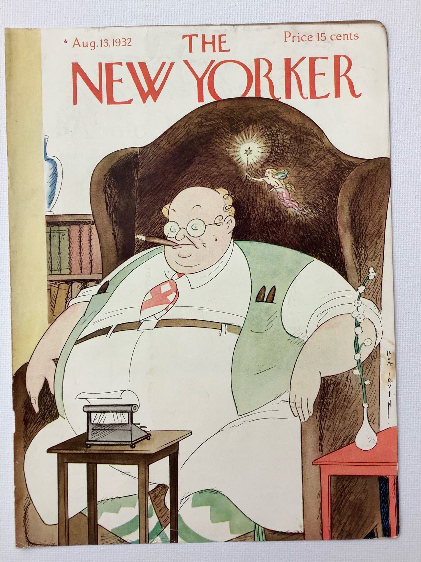The NEW YORKER Magazine very rare original cover - August 13; 1932