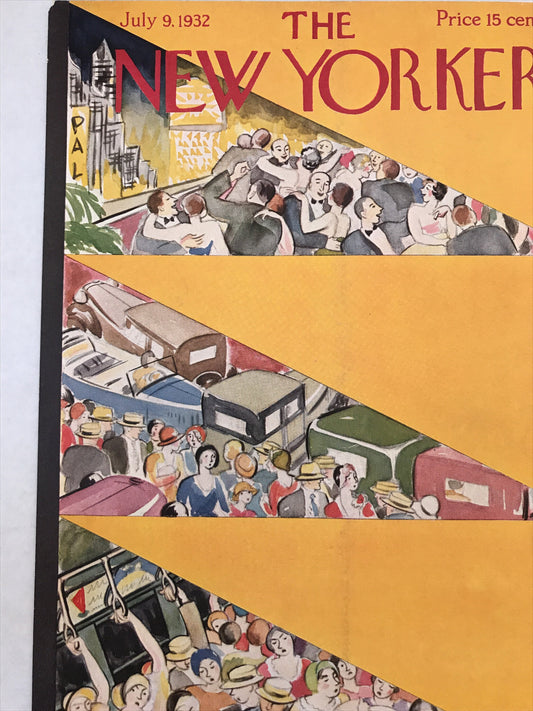 The NEW YORKER Magazine very rare original cover - July 9, 1932 - Virginia Andrews