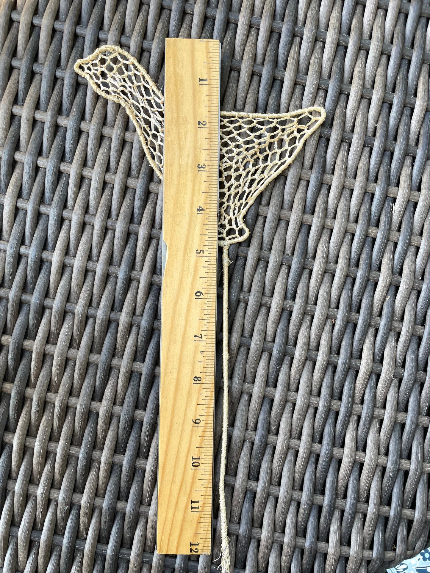 Abaca straw duck on stick woven in the Philippines - great craft supplies, bases for flowers, party favors, ornaments, decor