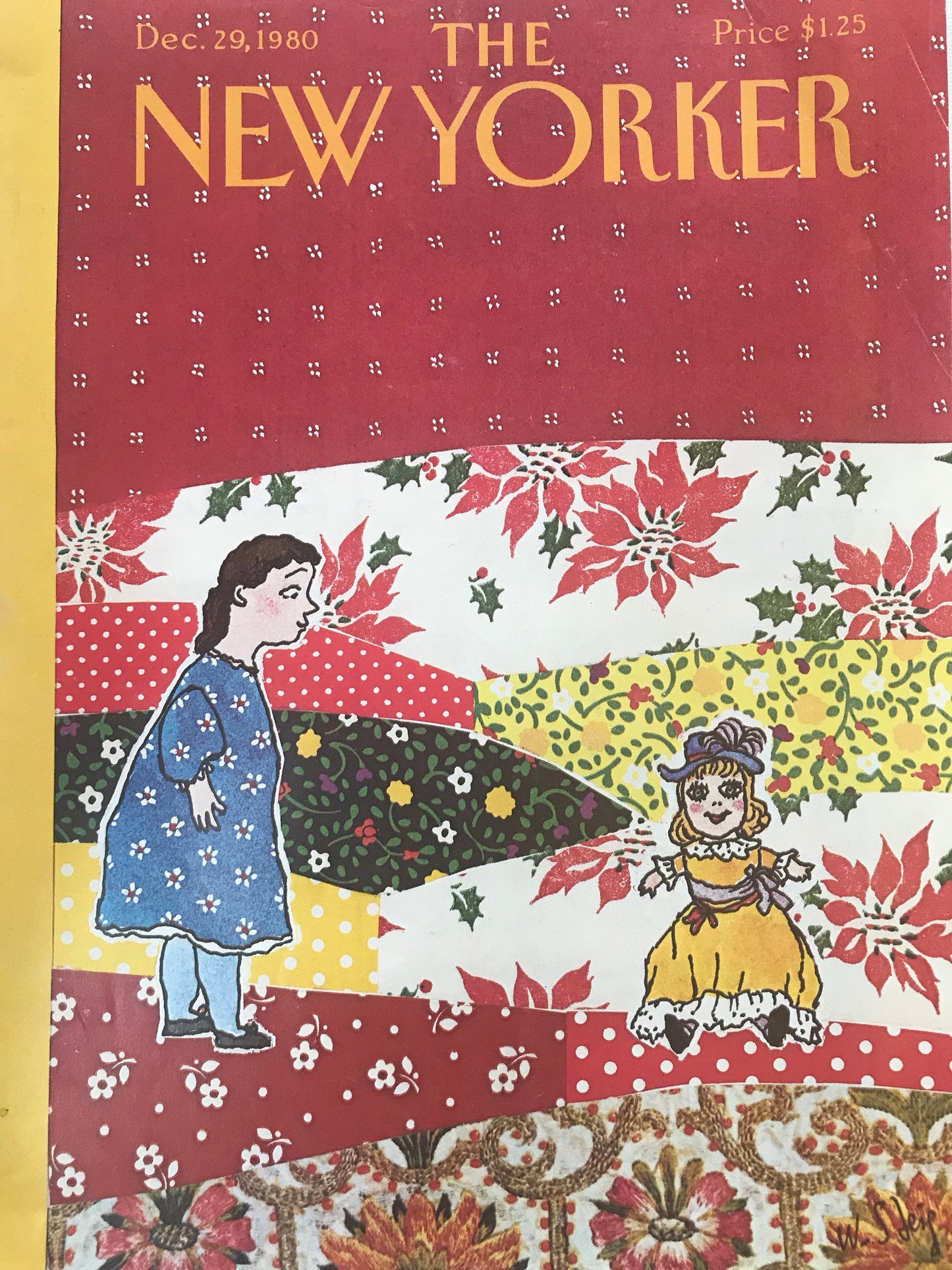 RARE - December 29, 1980 - The NEW YORKER Magazine original cover - Christmas