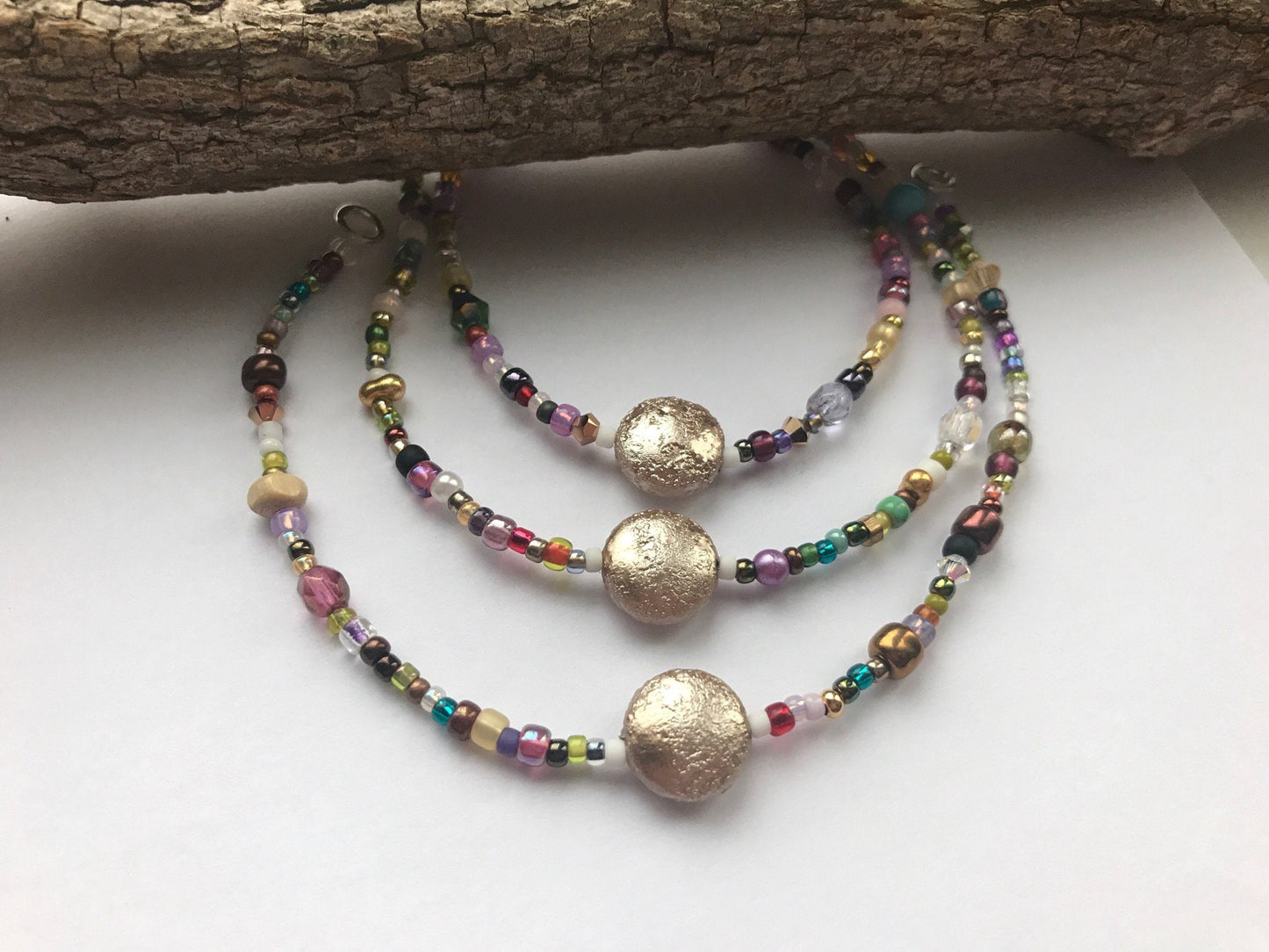 S I M P L I C I T Y Bracelet or Anklet - simple, delicate streamlined seed bead bracelets featuring colors that stir the soul