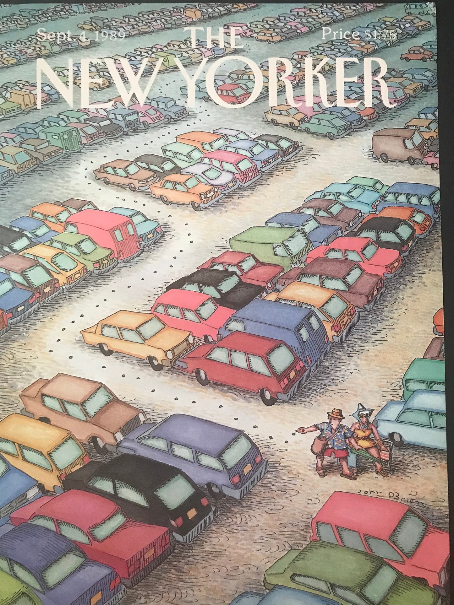 September 4, 1989 - The NEW YORKER Magazine original cover - parking lot, finding your car