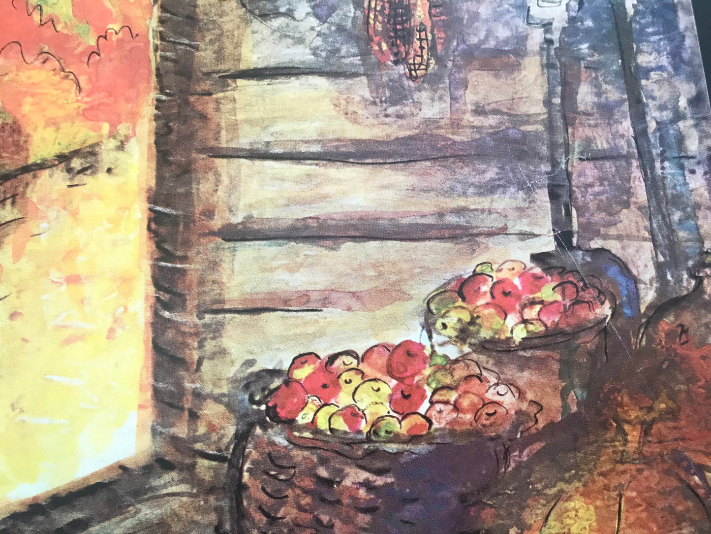 October 25, 1969 - The NEW YORKER Magazine original cover - farm, farmers market, barn, corn, apples, fall