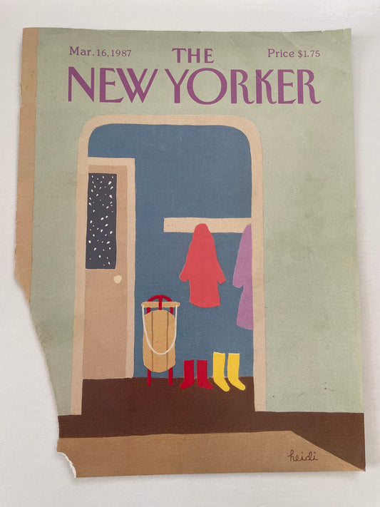 March 16, 1987 - The NEW YORKER Magazine original cover - Please read description