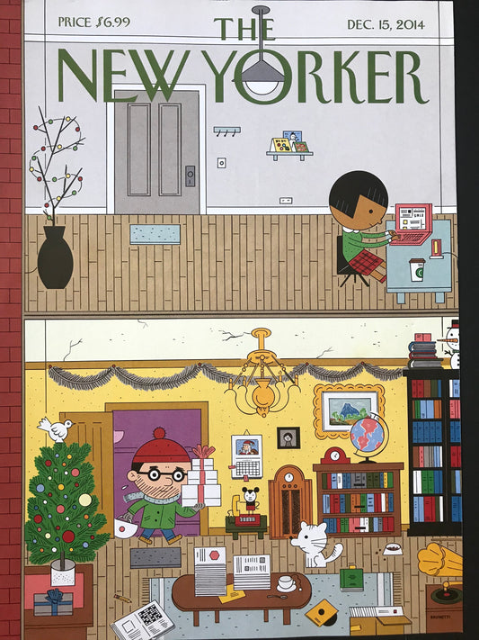 December 15, 2014 - The NEW YORKER Magazine original cover - Christmas, holidays