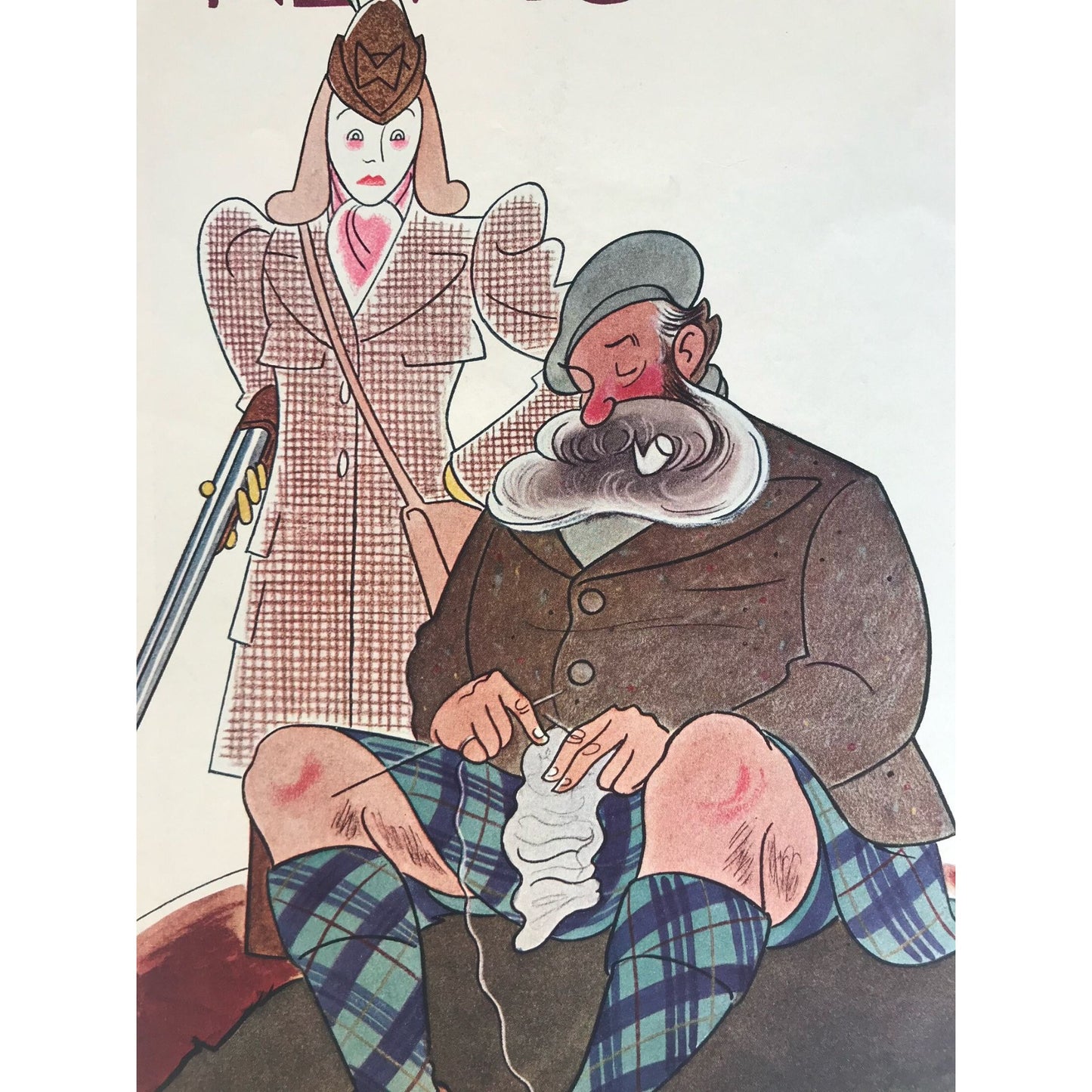 Rare NEW YORKER Magazine cover - August 26, 1939 - artist Rea Irvin