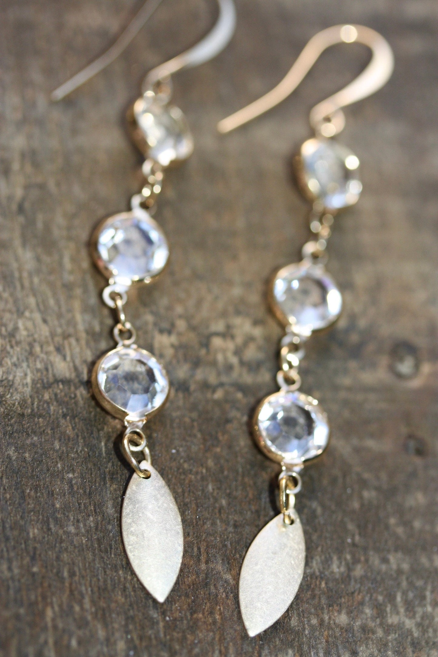 Stunning crystal drop dangle earrings