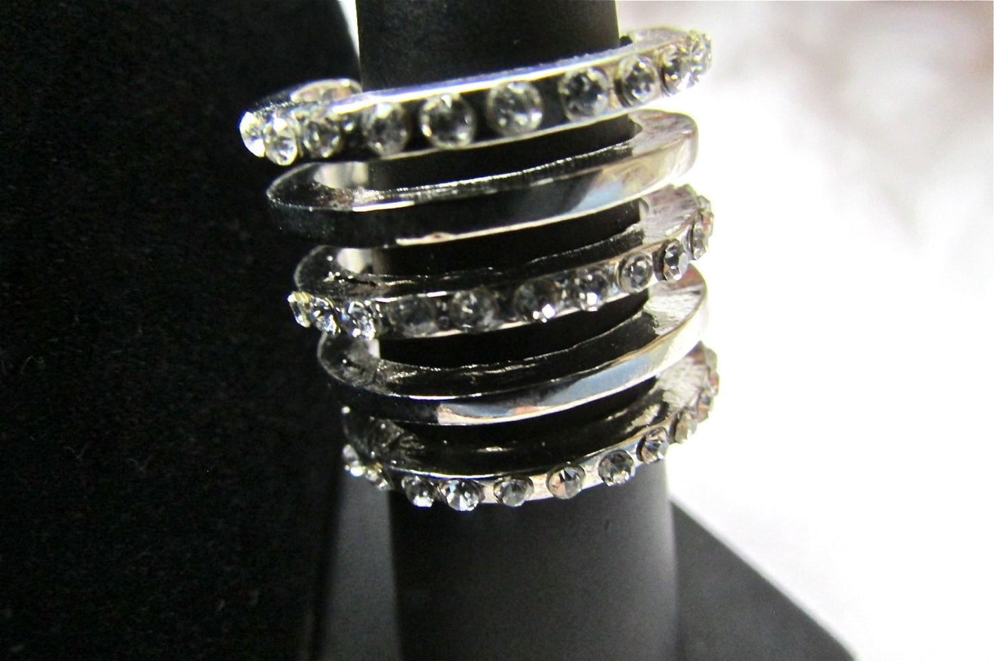 5 stacked rings in one - Size 7 and one-half