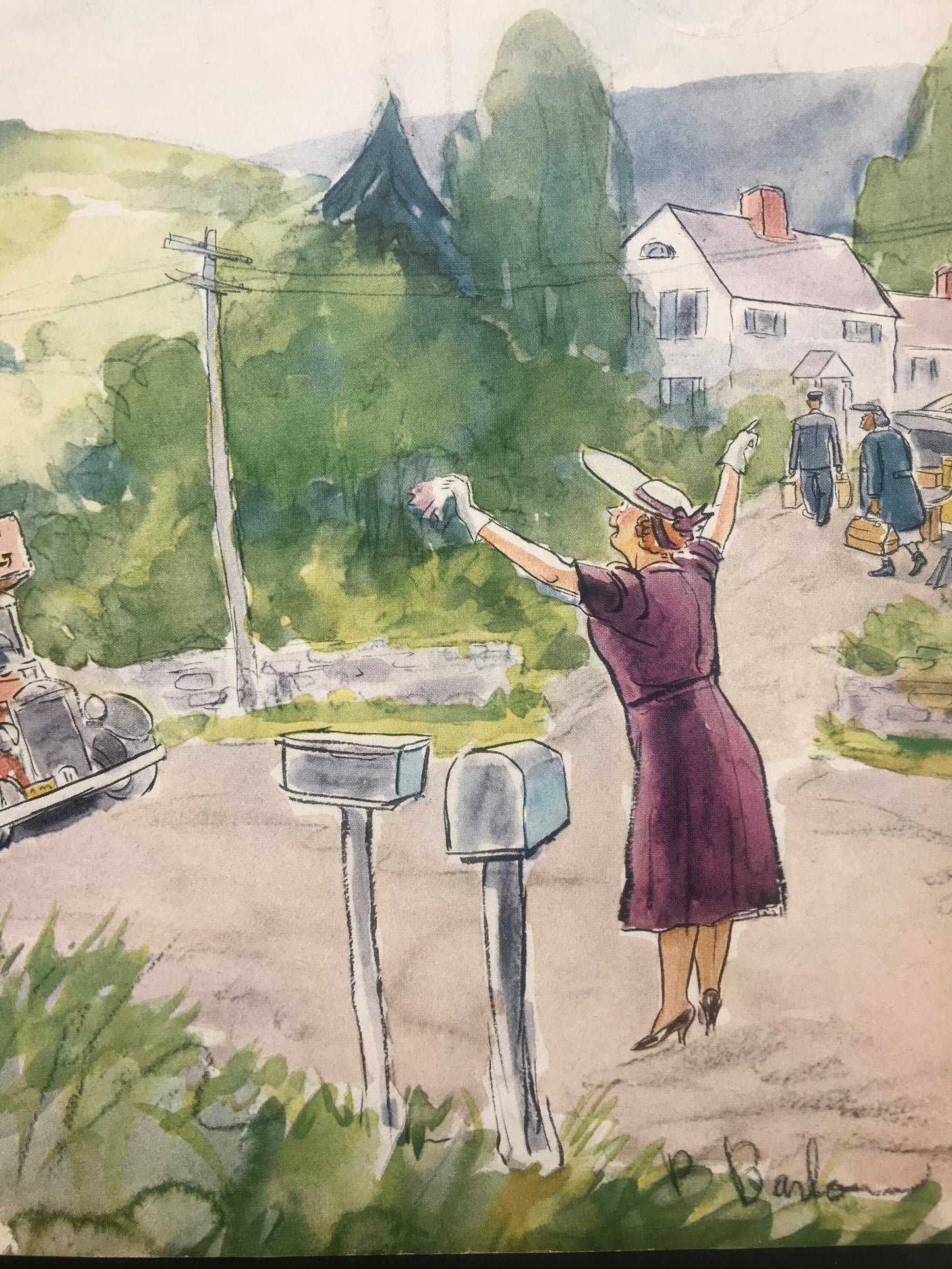 The NEW YORKER Magazine very rare original cover - June 4, 1949 - Christmas shopping, wind up toys