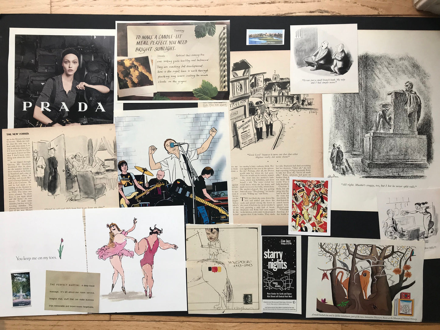 For The NEW YORKER Magazine lover - 3 dozen+ lot of cartoons, ads and art from original New Yorker magazines and books - 1950's till today