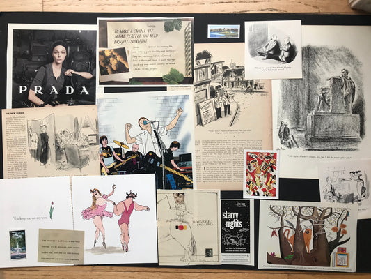 For The NEW YORKER Magazine lover - 3 dozen+ lot of cartoons, ads and art from original New Yorker magazines and books - 1950's till today