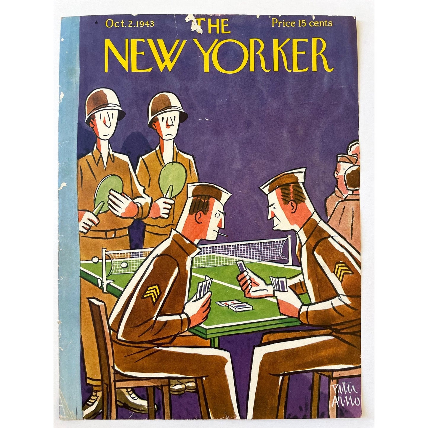 Very Rare, Very old NEW YORKER Magazine original cover - October 2, 1943