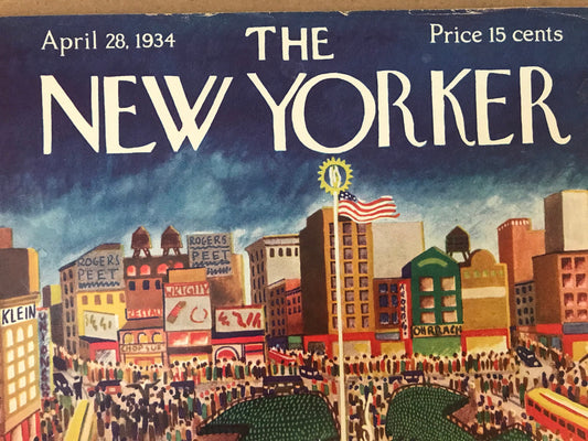 Rare - April 28, 1934 - The NEW YORKER Magazine original cover
