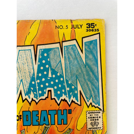 Vintage comic book -  DC Comics Ragman #5, Bronze Age DC Comics ,1977, Joe Kubert