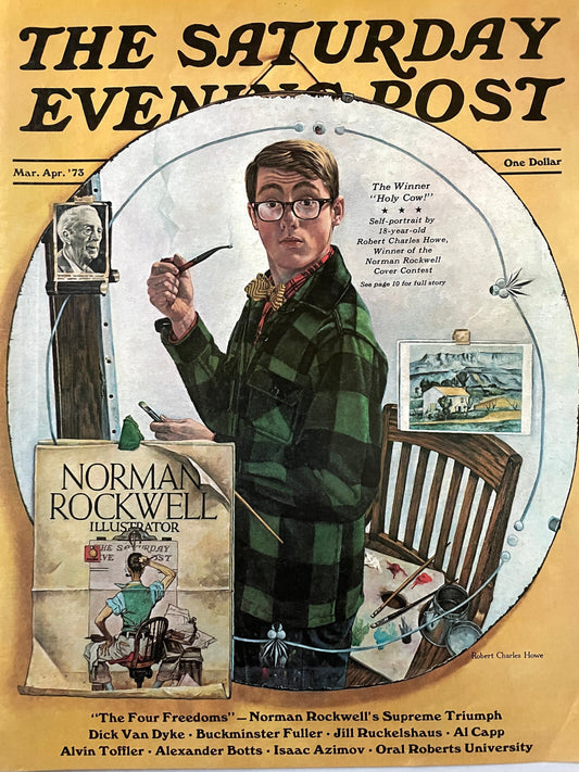 RARE - Saturday Evening Post - Original Cover - March / April 1973