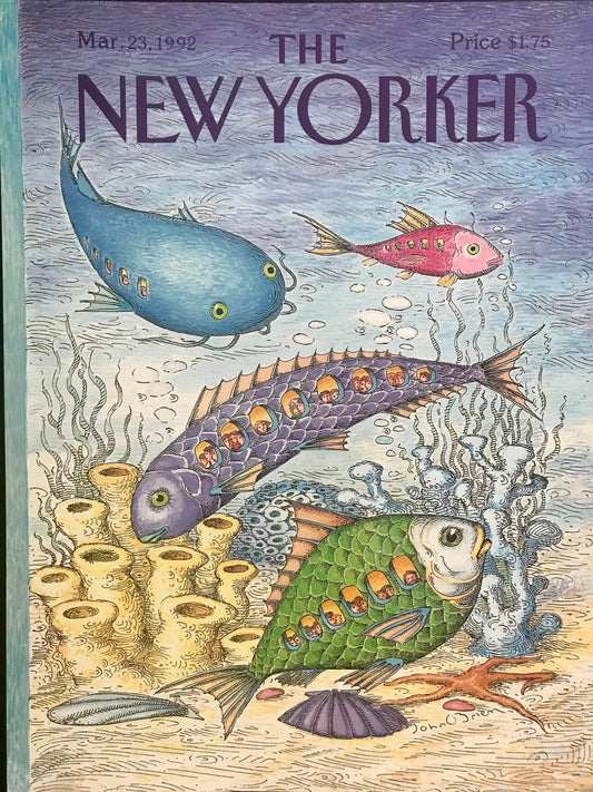 Vintage NEW YORKER Magazine original cover - March 23, 1992