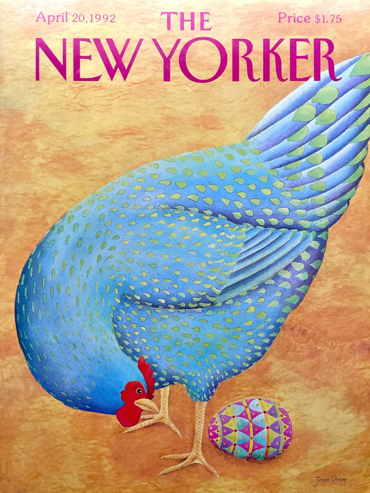 April 20, 1992 - The NEW YORKER Magazine original cover - artist Jenni Oliver