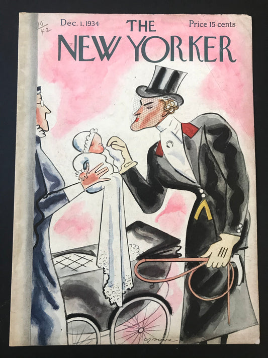 Very RARE - December 1, 1934 - NEW YORKER Magazine original cover